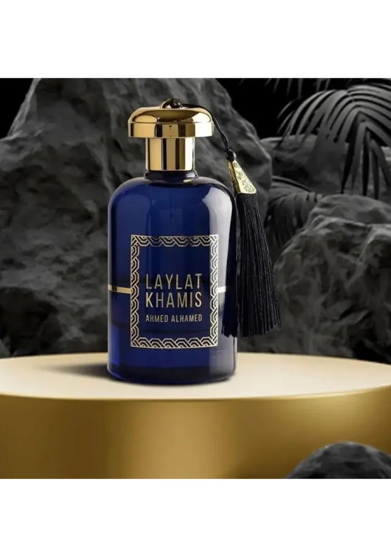 LAYLAT KHAMIS - LAYLAT KHAMIS Eau de Parfum for Men - 100ml | Long-lasting and Luxurious Fragrance Blend - Image 1