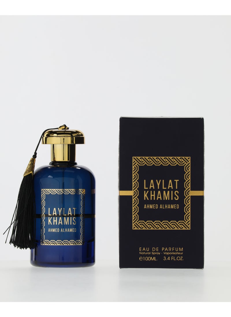 LAYLAT KHAMIS - LAYLAT KHAMIS Eau de Parfum for Men - 100ml | Long-lasting and Luxurious Fragrance Blend - Image 1
