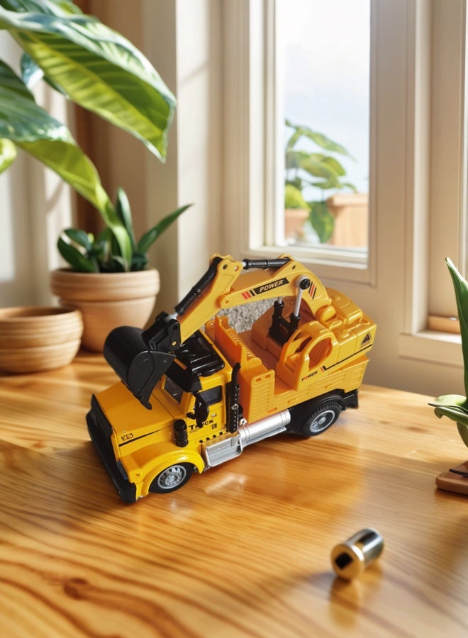 tangs 2.4GHz Remote Control Alloy Excavator – 1:64 Scale with Manually Adjustable Bucket & LED Lights - Image 4