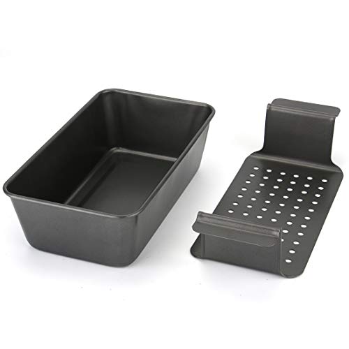 Tosnail 4-Piece Non-Stick Meatloaf Pan with Drain Bread Loaf Pan Set - Image 3