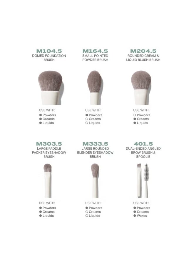 Morphe Morphe Along For The Glide 6-Piece Travel Brush Set  - Image 2