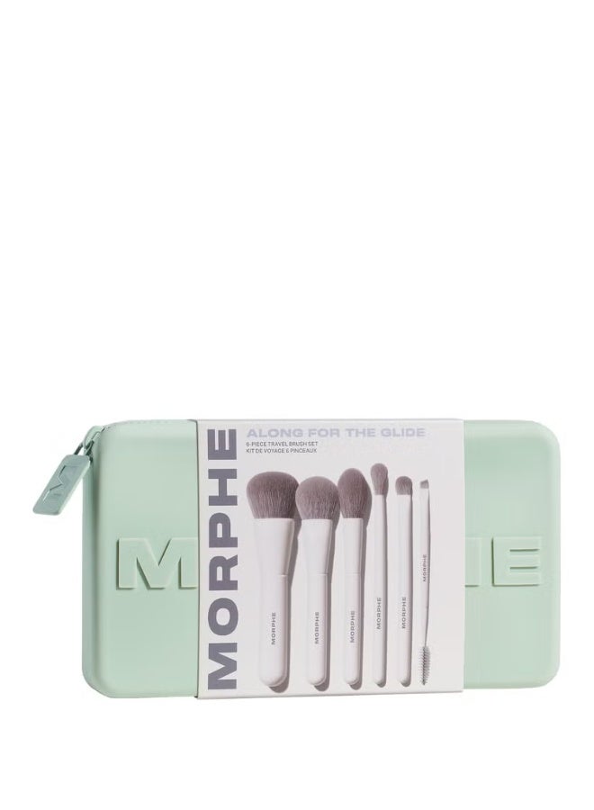 Morphe Morphe Along For The Glide 6-Piece Travel Brush Set  - Image 1