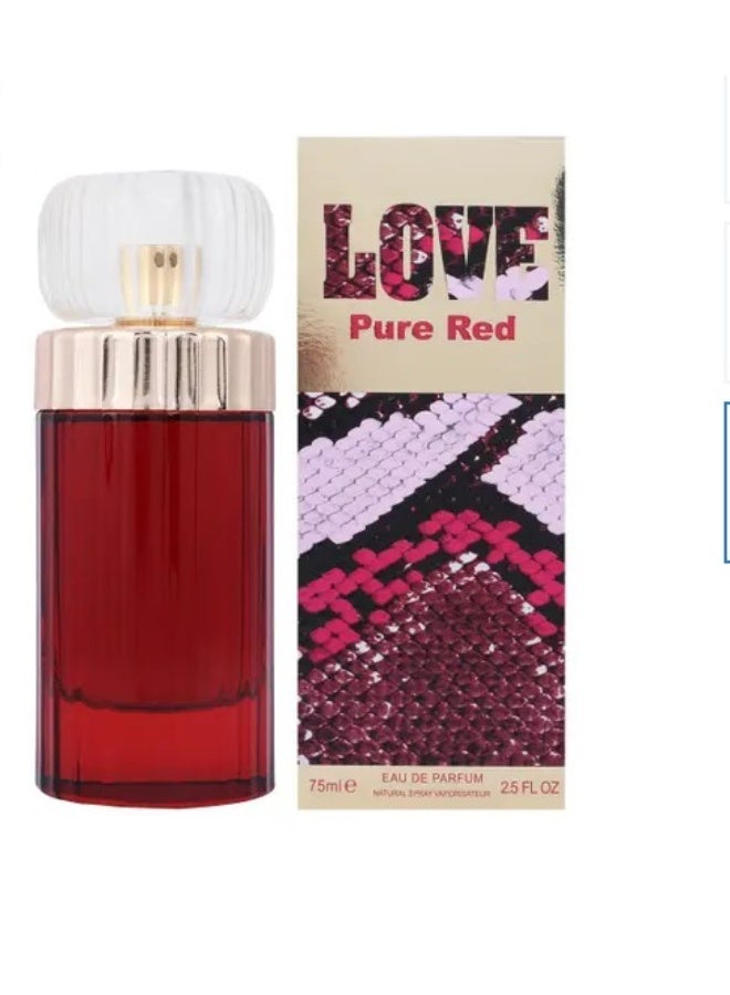 المصباح عطر بيور لوف الاحمر 75 مل - Image 1