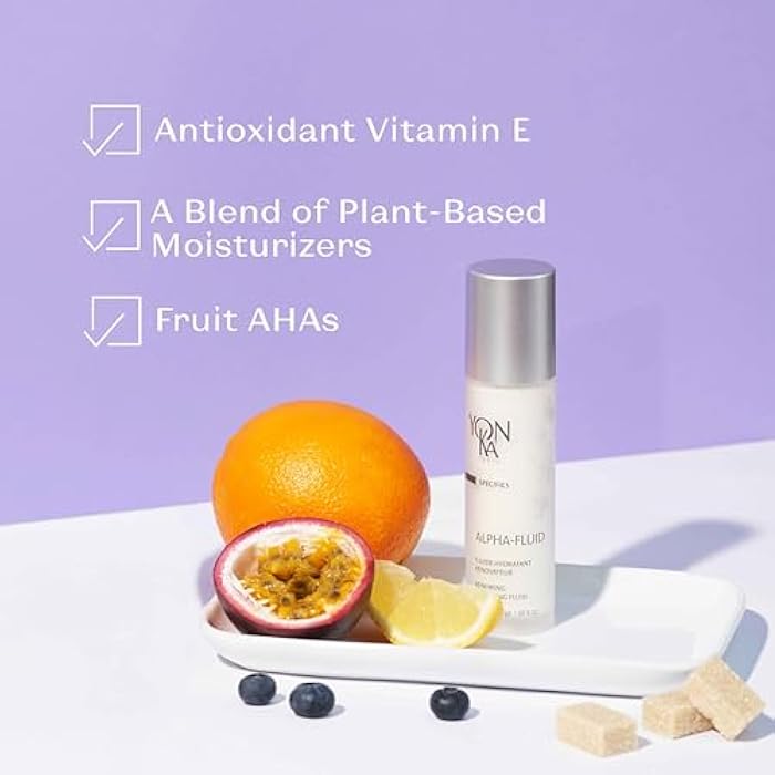 Yonka Alpha Fluid | Daily Face Moisturizer with Fruit AHA | Age Defense Serum for Fine Lines | Vitamin E & Rice Bran Oil | Hydrating Emulsion for All Skin Types | 1.69 fl oz - Image 4