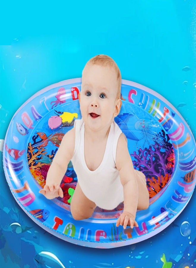 Baby Inflatable Water Mat, Water Play Mat, Baby Toys, Aquarium Mat- Promote The Motor and Sensory Development of Babies Through Games-Equipped with A Pump  - Image 2