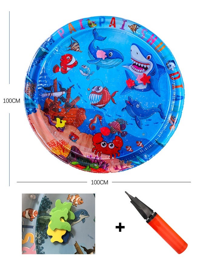 Baby Inflatable Water Mat, Water Play Mat, Baby Toys, Aquarium Mat- Promote The Motor and Sensory Development of Babies Through Games-Equipped with A Pump  - Image 1