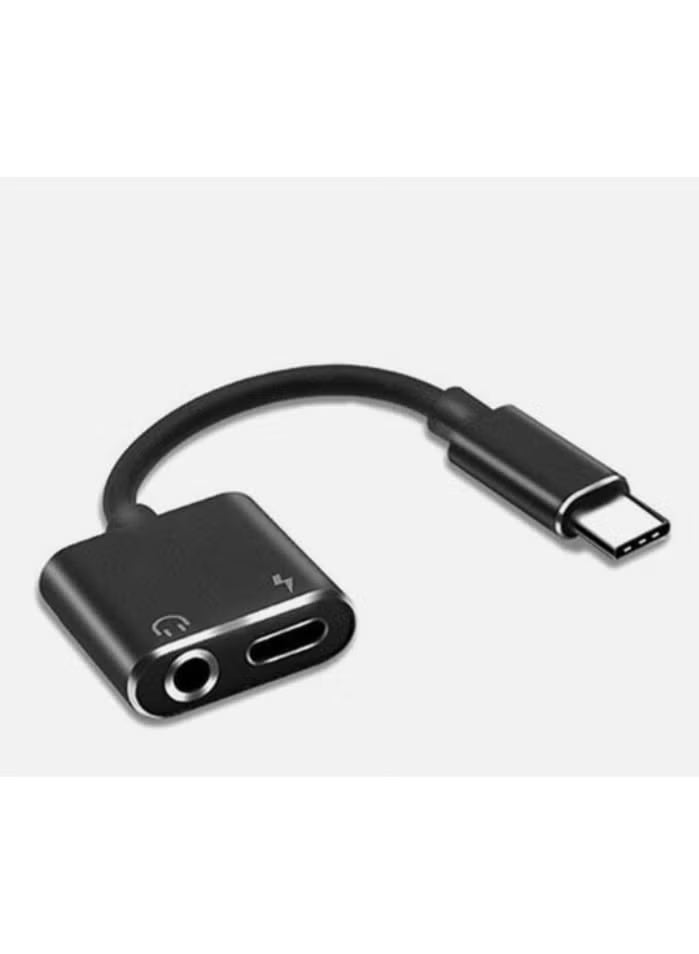 جو-ديز GO-DES GD-UC015 2-in-1 USB-C Adapter – Charge & Audio Jack Converter, Dual Function USB-C Adapter with 3.5mm Headphone Support, Fast Charging, High-Quality Audio Output, Compact Design for Smartphones, Tablets, and iPads - Image 1
