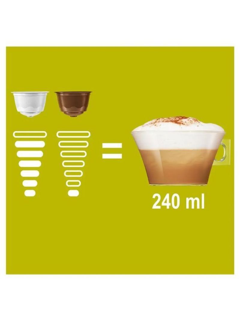nescaf_dolce_gusto Cappuccino Skinny and Unsweetened 16 Coffee Capsules 161.6g Pack of 3 - Image 3