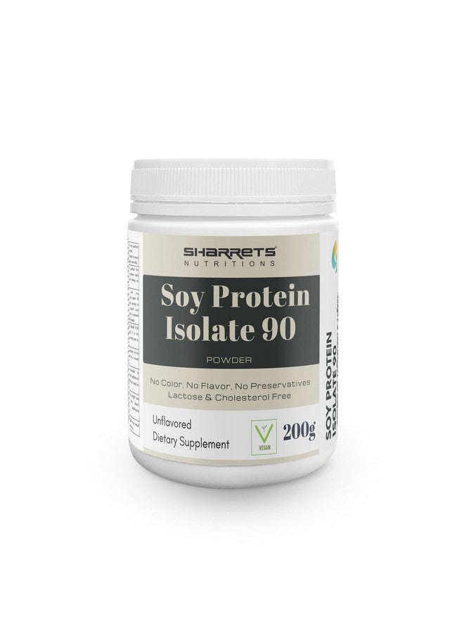 Sharrets Soy Protein Isolate Powder 90%, Unflavored 200G For Men Women - Image 1