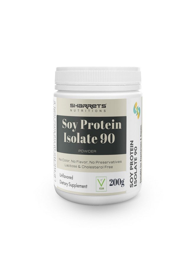 Sharrets Soy Protein Isolate Powder 90%, Unflavored 200G For Men Women - Image 2