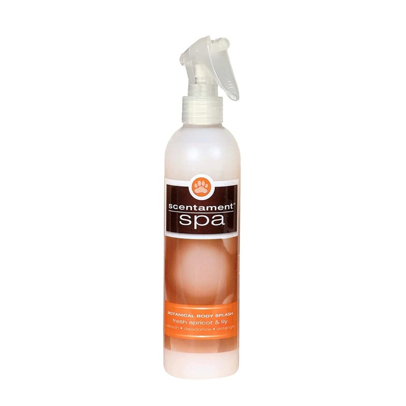 Best Shot Scentament Spa Botanical Body Splash, Body Spray Conditioner for Pets, Cat and Dog Cologne Spray, Alcohol-Free, Ready To Use, Apricot Lily, 8 Oz. - Image 1