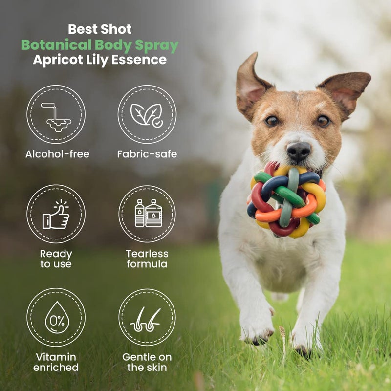 Best Shot Scentament Spa Botanical Body Splash, Body Spray Conditioner for Pets, Cat and Dog Cologne Spray, Alcohol-Free, Ready To Use, Apricot Lily, 8 Oz. - Image 4
