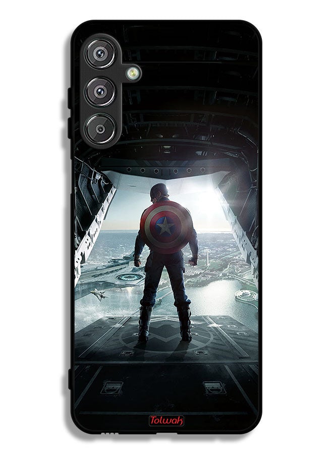 Tolwak Samsung Galaxy F36 Protective Case Cover Portrait Display Captain America - Image 1