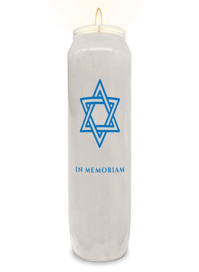 Ner Mitzvah 9 Day Yahrzeit Memorial Candles, 1 Pack - Plastic Jar - 7 Inch Tall Pillar Candles for Religious, Prayer and Vigil - Image 1