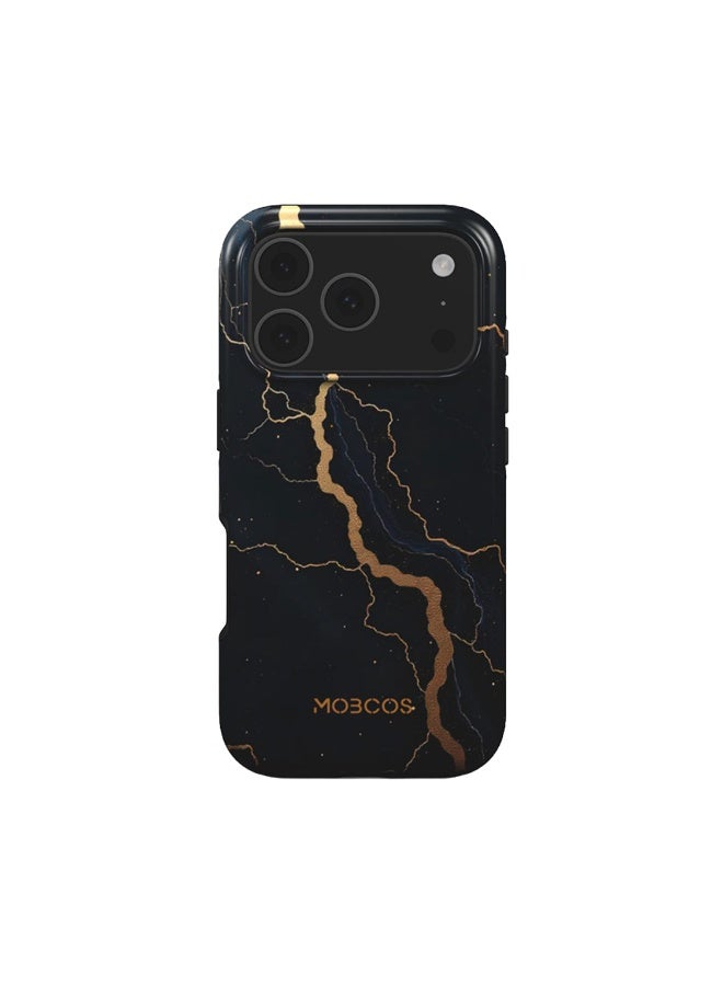 Mobcos iPhone 17 Pro Midnight Gold Premium Case Compatible with Hybrid Dual-Layer Hard Shell + Silicone Protection - Scratch-Resistant Shockproof Mobile Cover - Image 1