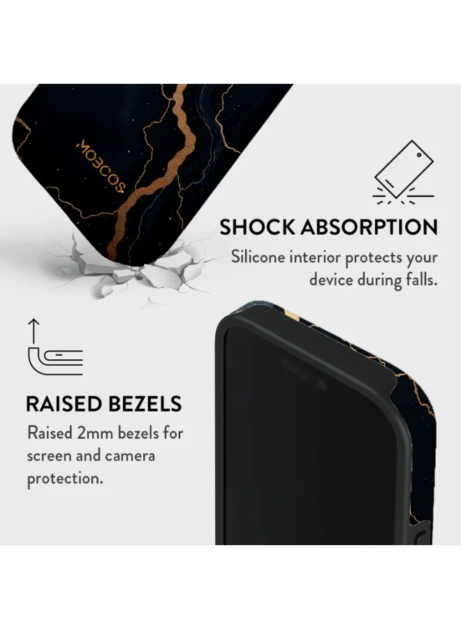 Mobcos Mobcos iPhone 17 Pro Midnight Gold Mobcos iPhone 17 Pro Midnight Gold Premium Case Compatible with Hybrid Dual-Layer Hard Shell + Silicone Protection - Scratch-Resistant Shockproof Mobile Cover  | Best Price UAE