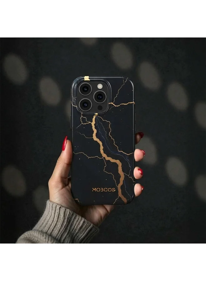 Mobcos Mobcos iPhone 17 Pro Midnight Gold Mobcos iPhone 17 Pro Midnight Gold Premium Case Compatible with Hybrid Dual-Layer Hard Shell + Silicone Protection - Scratch-Resistant Shockproof Mobile Cover  | Best Price UAE