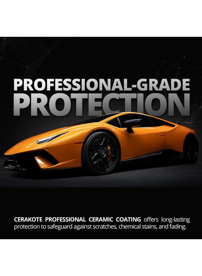Cerakote® Professional Ceramic Coating for Cars – High-Gloss Professional-Grade Paint Protection Kit, Ultra-Hydrophobic, UV & Chemical Resistant, Easy Application, Industry Leading 500 Wash Longevity, - Image 5