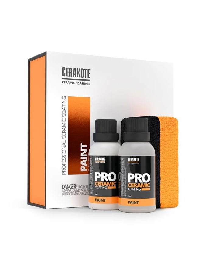 Cerakote® Professional Ceramic Coating for Cars – High-Gloss Professional-Grade Paint Protection Kit, Ultra-Hydrophobic, UV & Chemical Resistant, Easy Application, Industry Leading 500 Wash Longevity, - Image 1