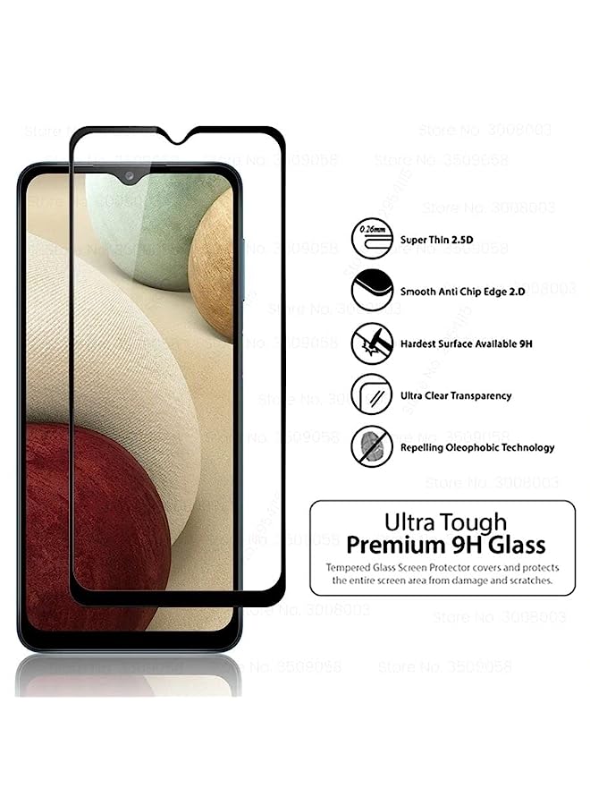 erorex Glass For Samsung Galaxy A12 / M12 / F12 Full Glue Screen Protector Anti Fingerprint Shatter Proof Tempered Glass With Hd Clarity For Samsung Galaxy A12 / M12 / F12 - Image 3
