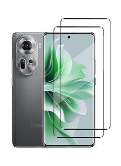 ماركة غير محددة 2 قطعة OPPO رينو 11 5G فيلم حماية الشاشة ، 9H تشديد الزجاج فيلم حماية الشاشة مناسبة ل OPPO رينو 11 5G ، عالية الجودة 3D سطح منحن حافة الفيلم واقية ، حالة ودية ، ومكافحة كشط الفيلم ( حافة لاصقة )  - Image 1