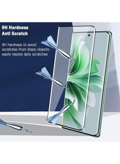 ماركة غير محددة 2 قطعة OPPO رينو 11 5G فيلم حماية الشاشة ، 9H تشديد الزجاج فيلم حماية الشاشة مناسبة ل OPPO رينو 11 5G ، عالية الجودة 3D سطح منحن حافة الفيلم واقية ، حالة ودية ، ومكافحة كشط الفيلم ( حافة لاصقة )  - Image 2