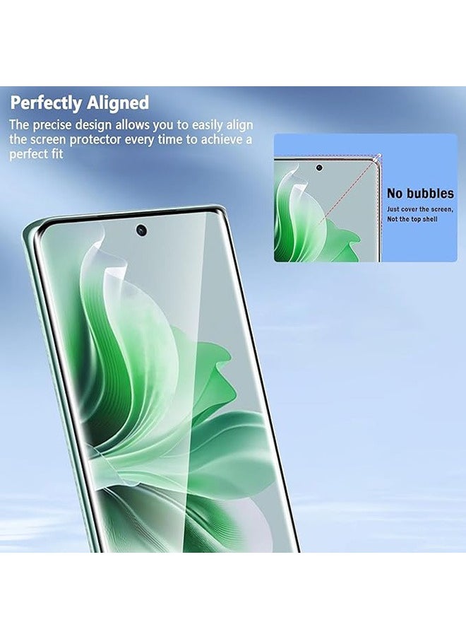ماركة غير محددة 2 قطعة OPPO رينو 11 5G فيلم حماية الشاشة ، 9H تشديد الزجاج فيلم حماية الشاشة مناسبة ل OPPO رينو 11 5G ، عالية الجودة 3D سطح منحن حافة الفيلم واقية ، حالة ودية ، ومكافحة كشط الفيلم ( حافة لاصقة )  - Image 5