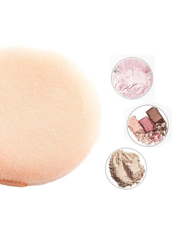 Uplus Flocked Setting Powder Puff, 2 Pieces (Round + Square), Dedicated Replacement Powder Puff - Image 1