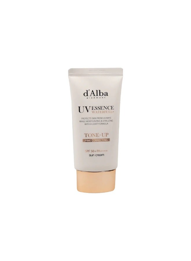 d'alba Piedmont Waterfull Tone-Up Sunscreen Serum BROAD SPECTRUM SPF 50 + Korean Sunscreen for Face, All Skin Tones, Sweat Proof Formula (1.69 fl.oz.) - Image 3