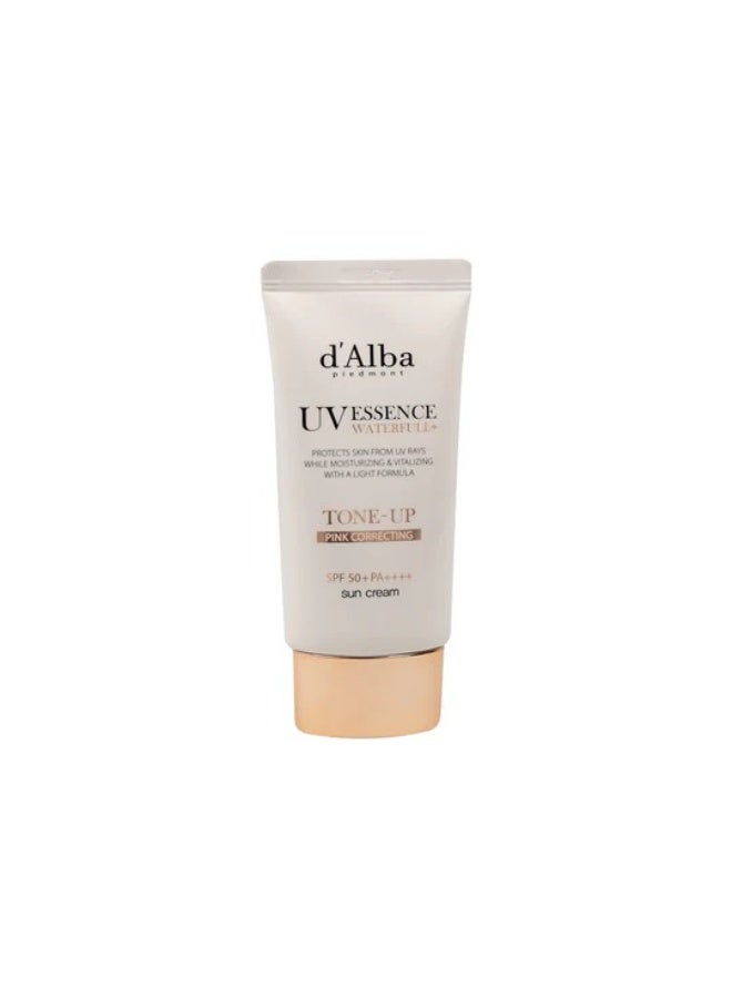 d'alba Piedmont Waterfull Tone-Up Sunscreen Serum BROAD SPECTRUM SPF 50 + Korean Sunscreen for Face, All Skin Tones, Sweat Proof Formula (1.69 fl.oz.) - Image 2