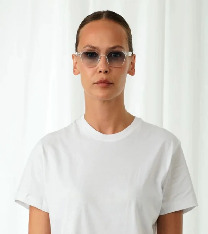 Explicit Poets Explicit Poets Unisex ELLIOT Clear - Gradient Blue Stylish Sunglasses, 12EP10