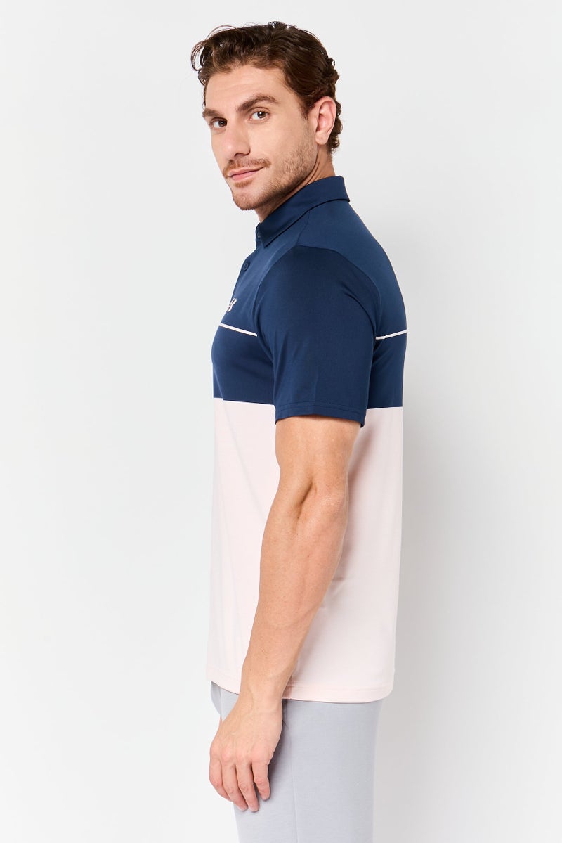 UNDER ARMOUR قميص بولو خارجي بأكمام قصيرة فضفاضة للرجال، متعدد الألوان - Image 3