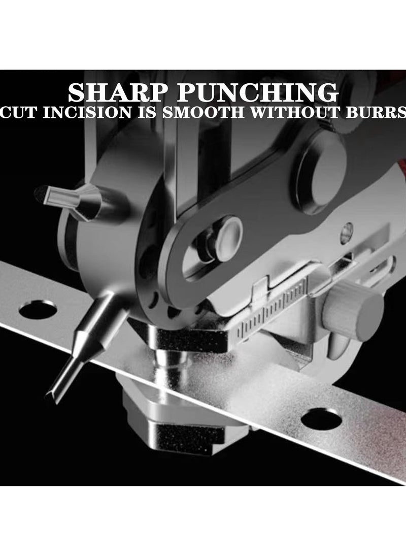 Leather Hole Punch Plier, Heavy Duty Belt Hole Puncher with 6 Solid Holes, Ideal for Belts, Watch Bands, Straps, Pet Collars, Saddles, Shoes, Fabric, DIY Home & Craft Tool  - Image 4