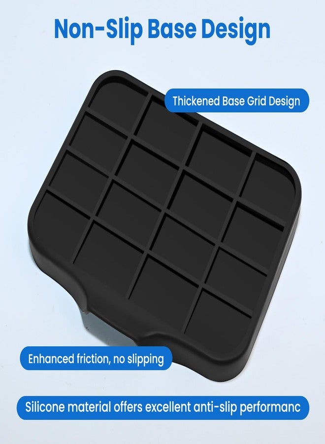 Quadafy 3 Pack Silicone Soap Dish with Drain - Bar Soap Holder for Shower, Bathroom and Kitchen Sink Organize (2Pack Black + 1Pack White) - Image 4