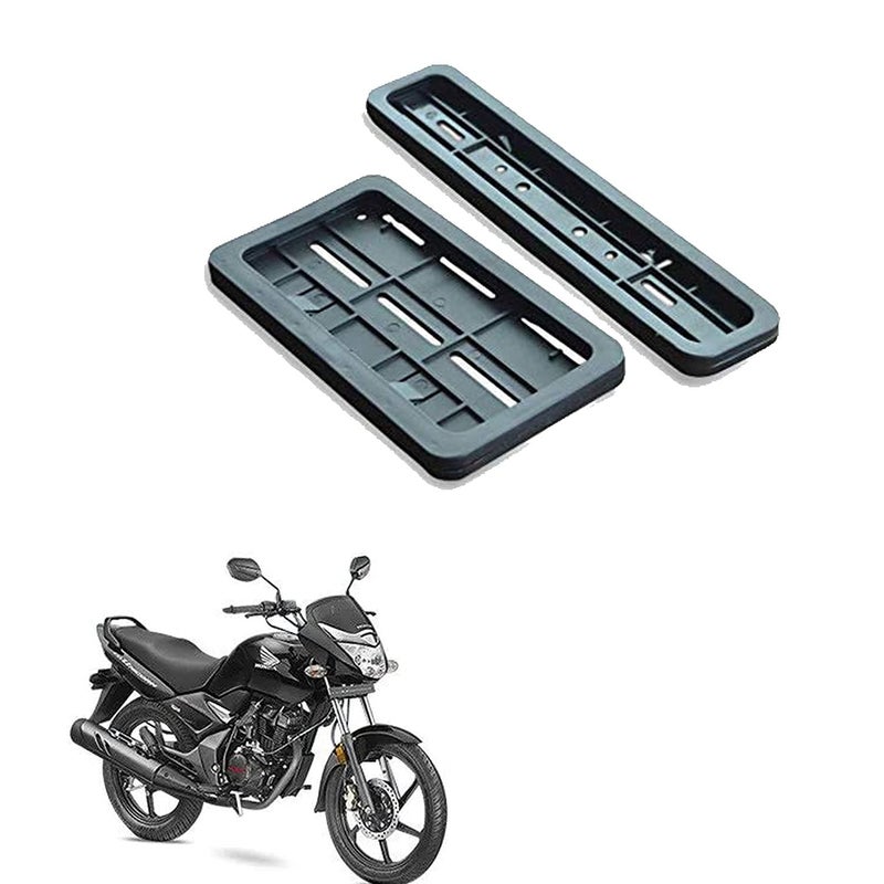 Cranzo Bike Number Plate Cover Front and Back for Honda CB Unicorn 150 - Image 1