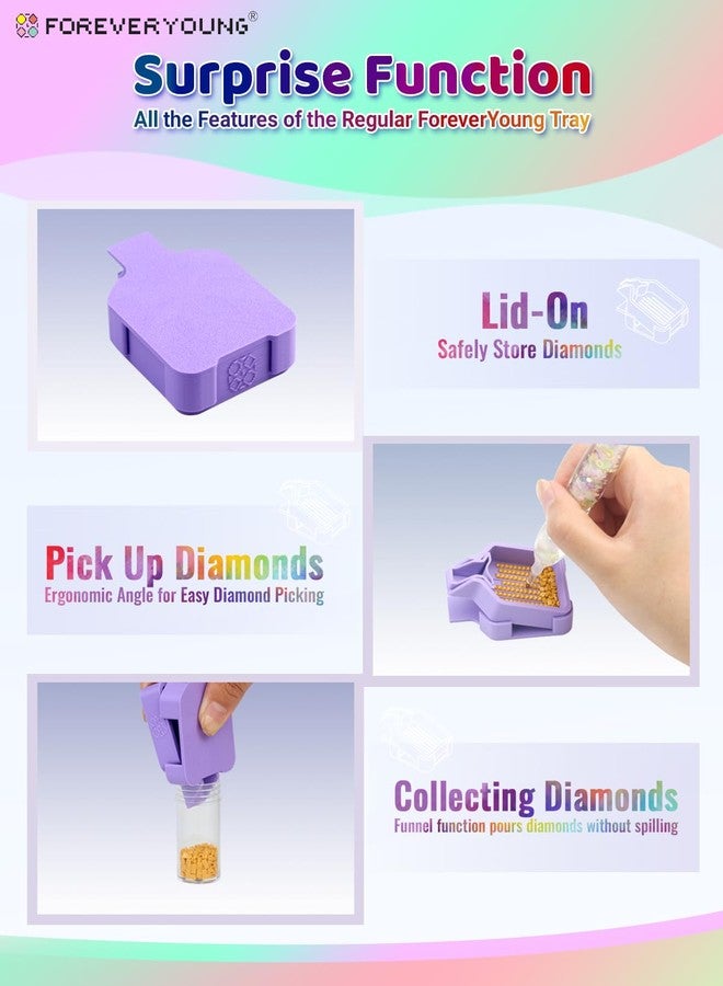 Forever young Foreveryoung Diamond Painting Baby Trays Set, Collectible Ornament with Storage Base, 7-Piece Mini Diamond Art Trays with Lids, Ideal Gift for Diamond Painting Lovers - Image 5