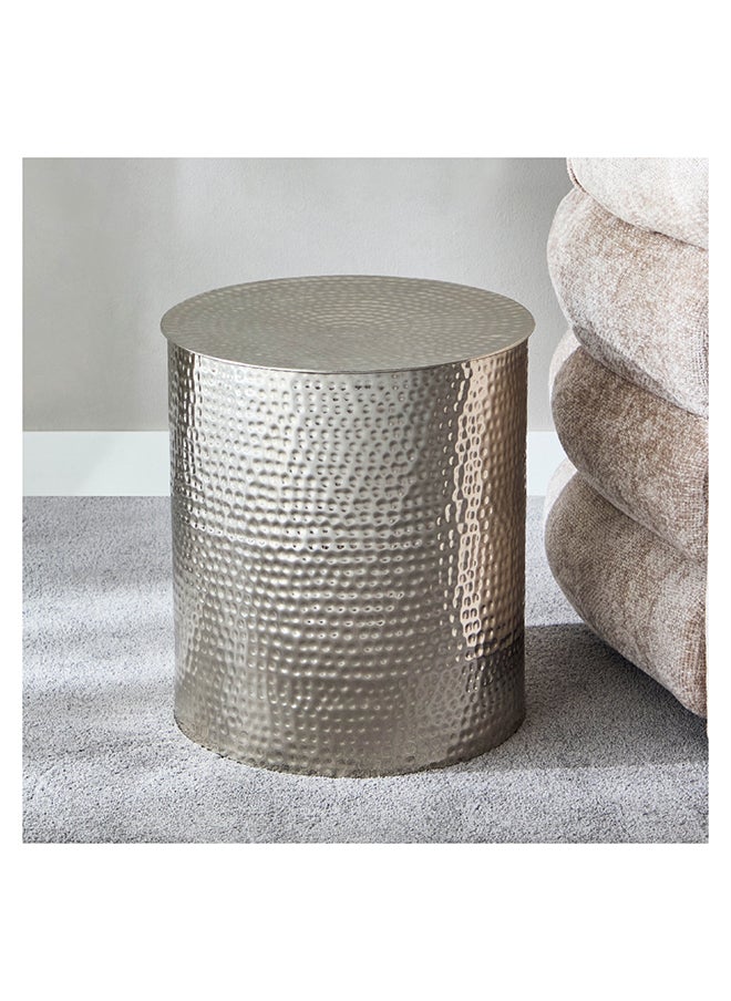 Home Box Orient Hammered End Table 45 x 50 x 45 cm  - Image 2