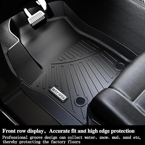 WAYIDSS Cargo Mat with Backrest Protection for 2015-2019 2020 Chevy Chevrolet Tahoe/GMC Yukon（Not XL）,TPE All Weather Protection Cargo Liner with Velcro Rear Seats Backrest car Accessories-Black - Image 3