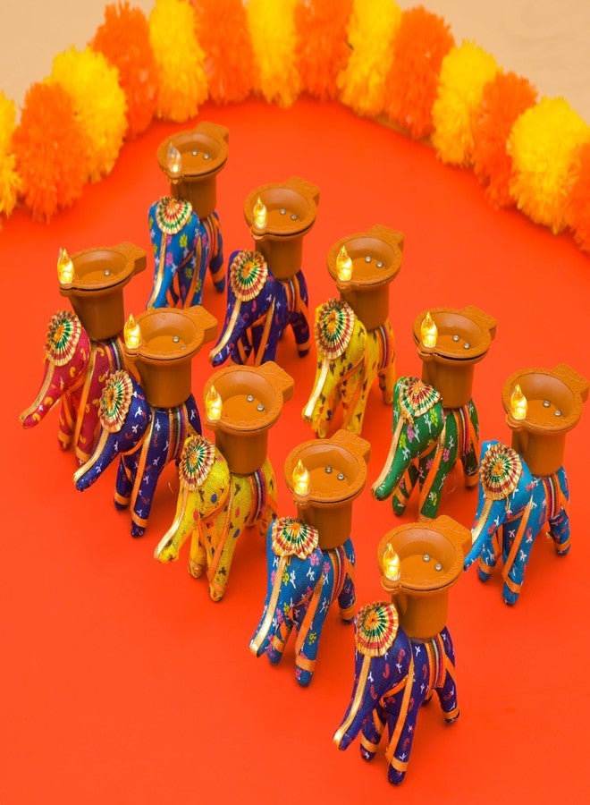 Pride Store Water Sensor Light Diya Multicolor Candle for Home Decor, Diwali Decoration Candles, Birthday, Christmas, Carnival, Party Room, Festive Decor Candles (Pack of 10) - Image 1