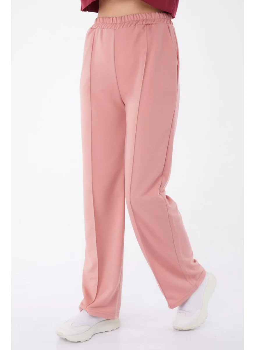 Tofisa Plain Mid Women Pink Sweatpants - 13258