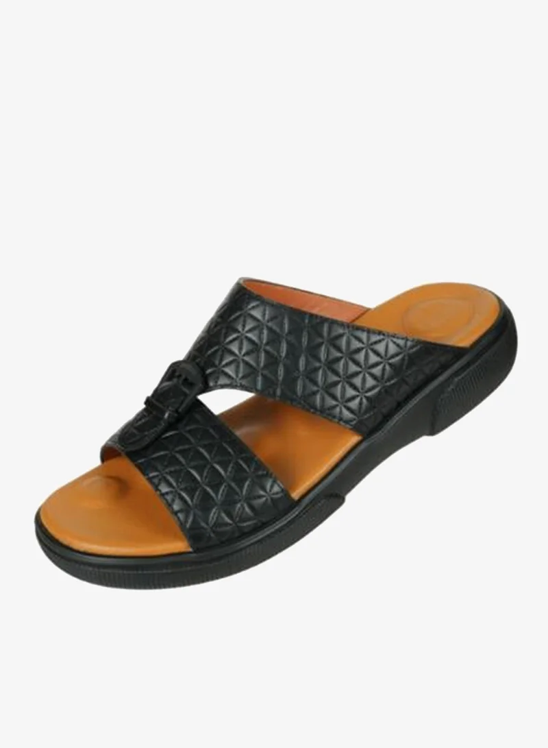 008-3783 Barjeel Uno Mens Arabic Sandals BU007 Black