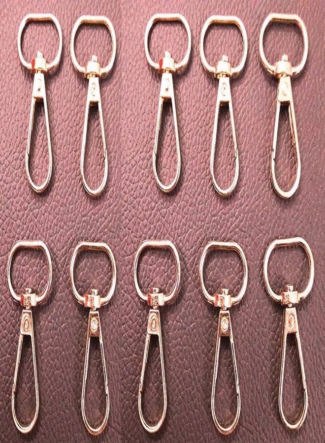 Nimida® Metal Lobster Clamp/Clasps/Swivel/Dog Hook for Leather Craft DIY Crafts Purse and Bags | Size 45 mm x 25 mm | Good for Belt Strap Size of 20 mm | Lightweight | Pack of 10 - Image 1