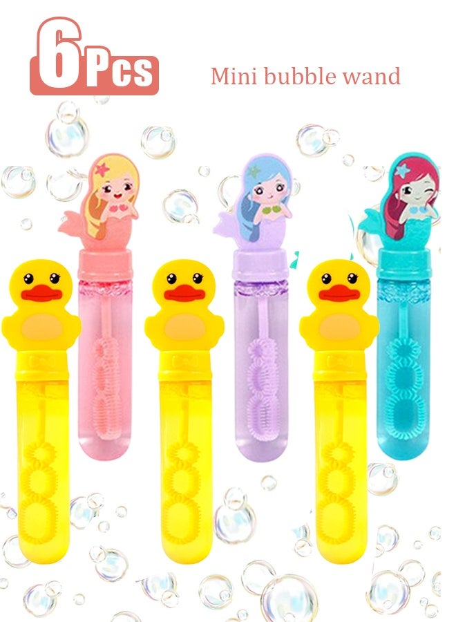 6 Pcs Mini Bubble Wands – Bubble Toys for Kids' Parties and Summer Gifts for Boys and Girls - Image 1