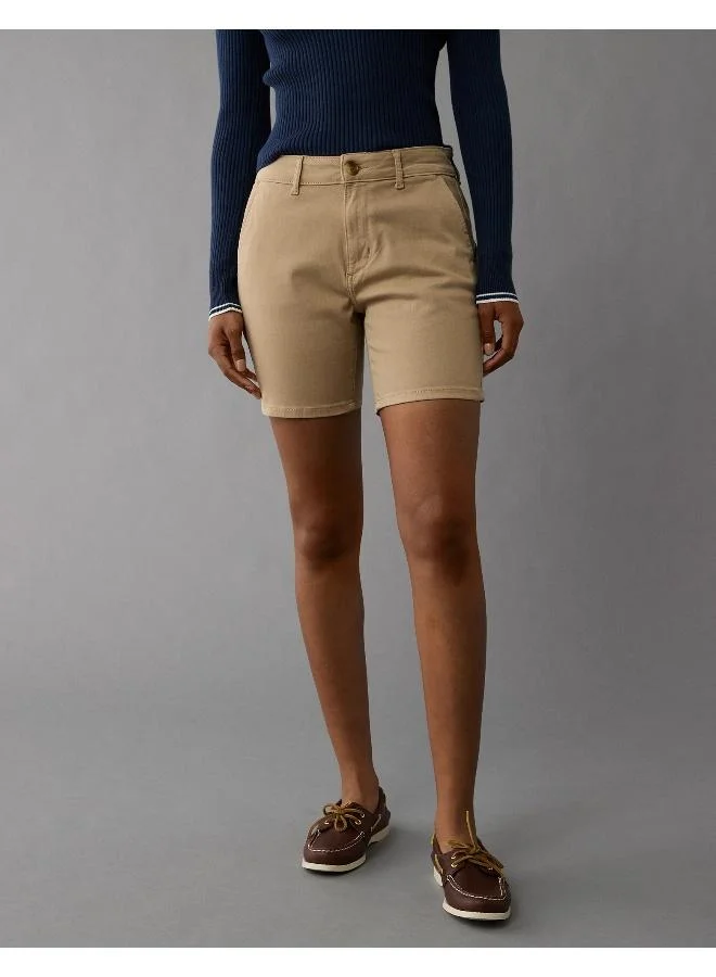 American Eagle AE Stretch High-Waisted Trouser Bermuda Short