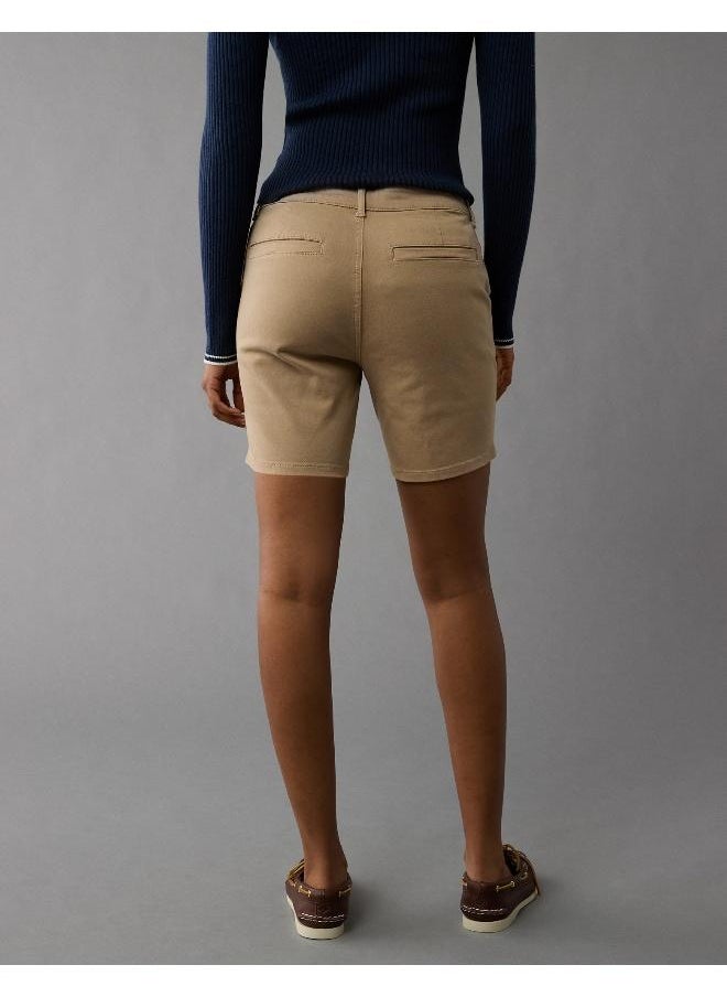 American Eagle - AE Stretch High-Waisted Trouser Bermuda Short - Image 1
