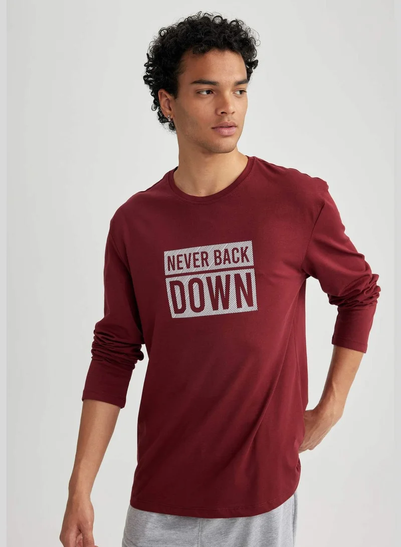 ديفاكتو 2 Pack Man Crew Neck Long Sleeve Homewear Knitted Set