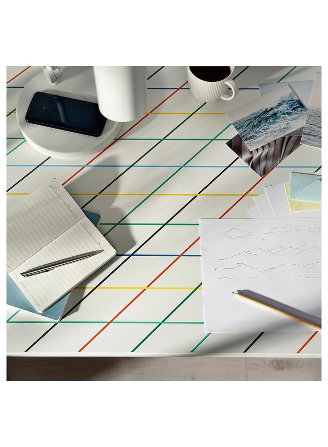 Green Tiger Table Top, Grid/Multicolour, 140X60 Cm - Image 5