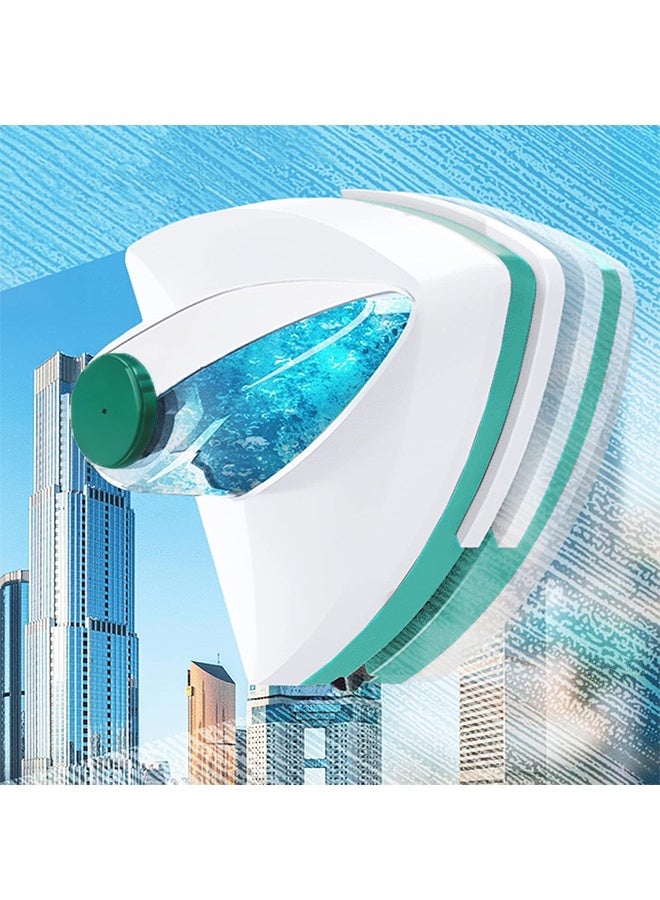 عربست فرشاة تنظيف الزجاج المغناطيسي ، فرشاة مغناطيسية لغسل ممسحة النافذة ، منظف الزجاج المنزلي المزدوج الجانب أداة فرشاة تنظيف النوافذ المغناطيسية (15-26 مم) - Image 1