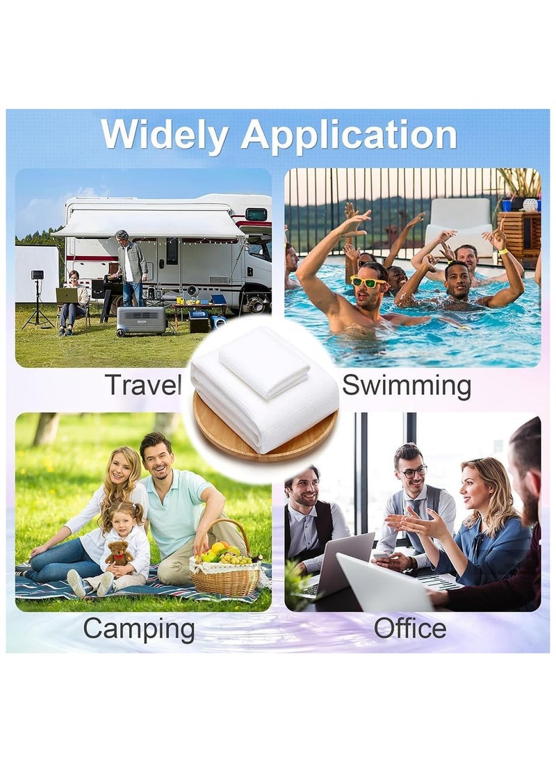 Hihonor Disposable Towels Tablets 70 x 100Cm Large Compressed Towel 100% Cotton Towel for Travel Camping Sports Hiking - 5Pcs  - Image 4