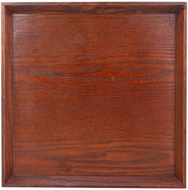 comfrt Wood Grain Serving Tray, Square Food Breakfast Tea Tray for Bed, Ottomans, Coffee Table(27x 27 cm) - Image 5